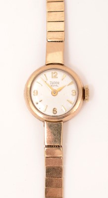 Lot 346 - Tudor Royal: a 9ct yellow gold cased cocktail watch
