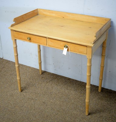 Lot 30 - A pine wash stand