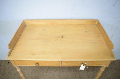 Lot 30 - A pine wash stand
