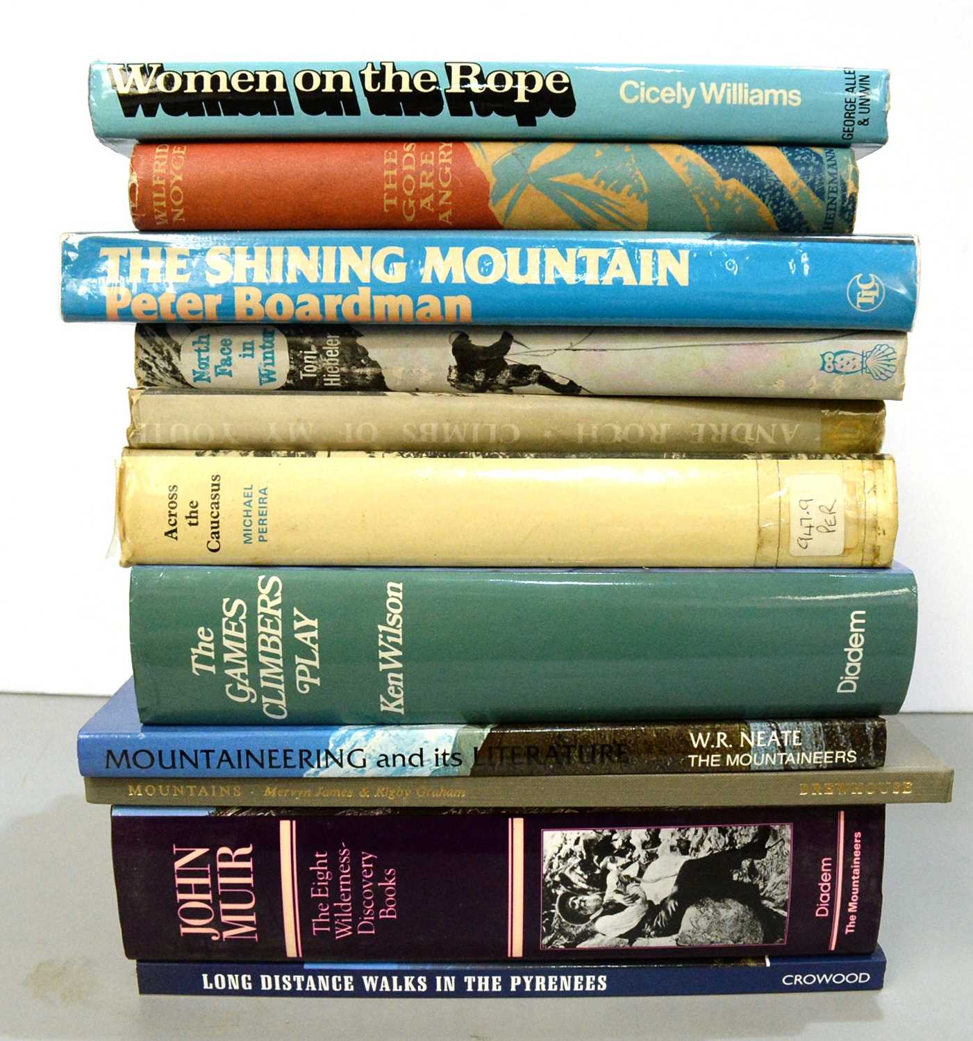 Lot 10 - Books on Mountaineering.