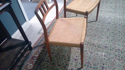 Lot 1069 - Niels Otto Moller for J L Moller: six model 79 dining chairs