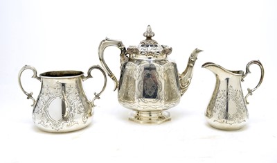 Lot 544 - A Victorian match silver tea service