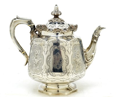 Lot 544 - A Victorian match silver tea service
