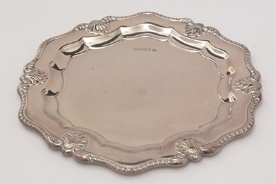 Lot 97 - An Edwardian silver bonbon dish, and two others