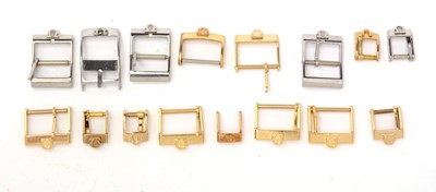 Lot 113 - A selection of Omega watch buckles