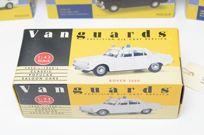 Lot 242 - A collection of Vanguards die-cast model police cars.