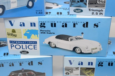 Lot 241 - A collection of Vanguards die-cast model police cars.