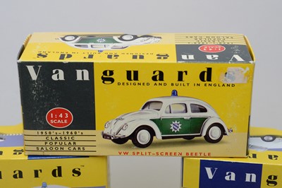 Lot 246 - A collection of Vanguards die-cast model police cars.