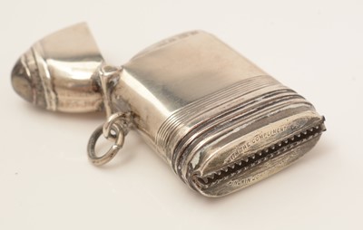 Lot 78 - A George V silver vesta case, by William Hair Haseler