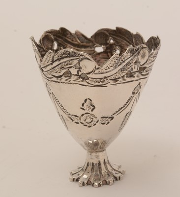 Lot 134 - A selection of silver items, and plated teaspoons.