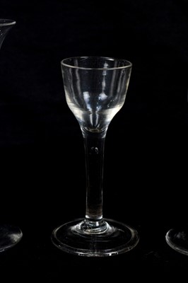 Lot 755 - Three Georgian Wine Glasses