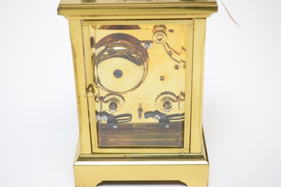 Lot 352 - Two brass-cased carriage clocks, various.