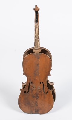 Lot 34 - Violin for restoration labelled James Charleton