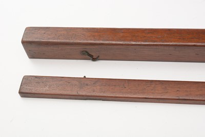 Lot 39 - 19th Century Rosewood violin case, two bow cases.