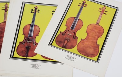 Lot 42 - 36 Famous Italian Violin prints boxed