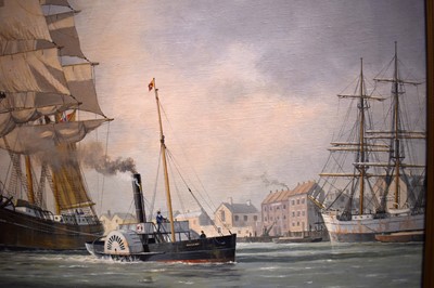 Lot 677 - Roger Desoutter - The Sailing Ship "Asta" and the Steam Tug "Reliant"