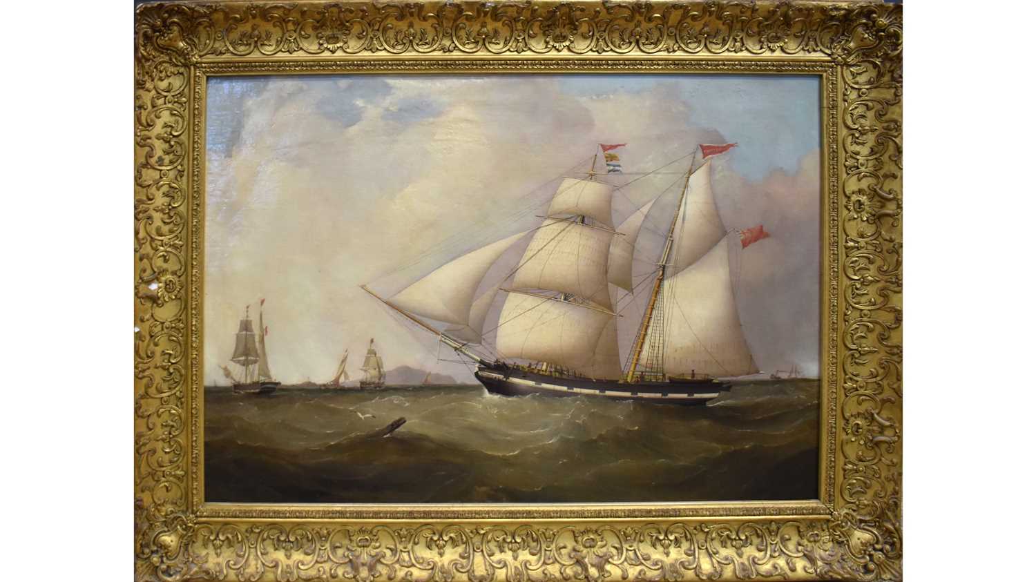 Lot 960 - Samuel Walters - The Liverpool Schooner Betsey Hall in Two Positions | oil
