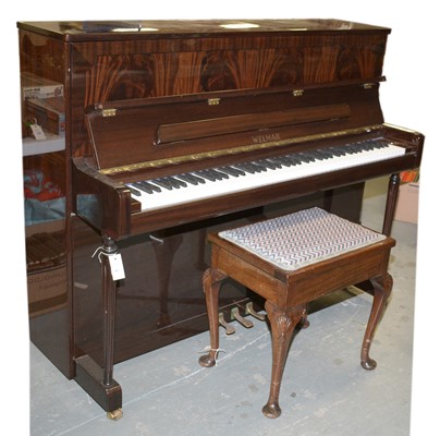 Lot 93 - A Welmar mahogany framed overstrung upright piano.