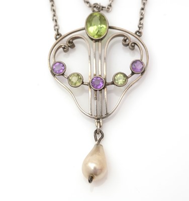 Lot 340 - Suffragette interest by Murrle Bennett & Co: an Art Nouveau necklace