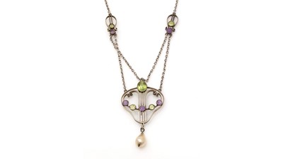 Lot 340 - Suffragette interest by Murrle Bennett & Co: an Art Nouveau necklace