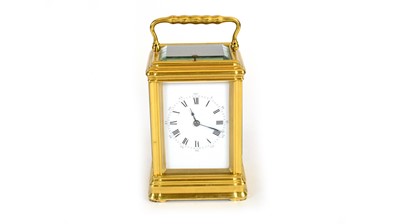 Lot 1204 - R.H. Halford & Sons, London: a late 19th C repeating carriage clock.