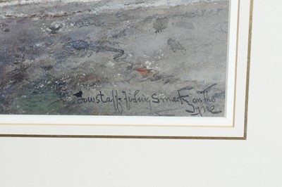 Lot 834 - George Edward Horton - Lowstaff Fishing Smack on the Tyne | watercolour