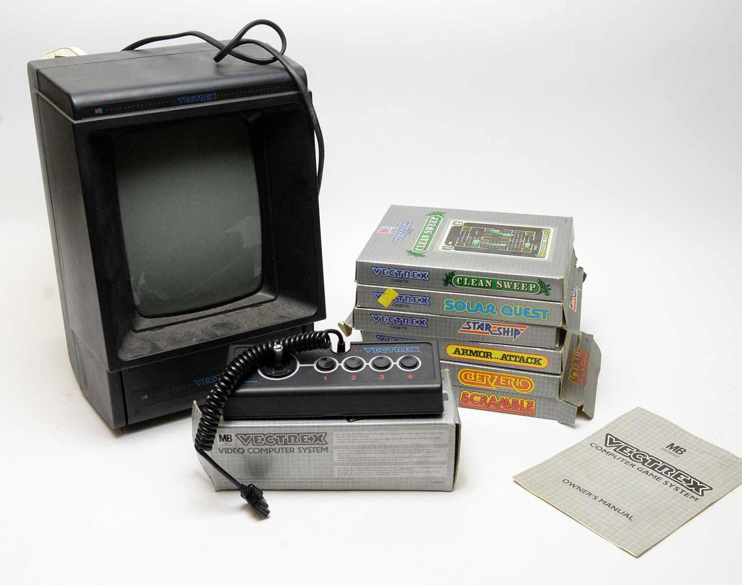Lot 30 - A Vectrex video computer game system with