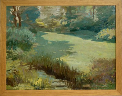 Lot 647 - Alfred Ainsley O'Brien - Spring Shadows | oil