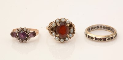 Lot 171 - Three gem set rings