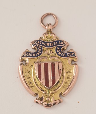 Lot 707 - Aged Miners Northumberland Homes Cup fob medal