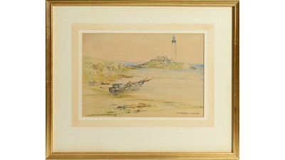 Lot 828 - Victor Noble Rainbird - St Mary's Island | watercolour