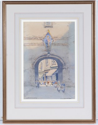 Lot 784 - Victor Noble Rainbird - An Old Arch, Antwerps | watercolour