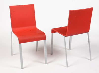 Lot 379 - Maarten van Severen for Vitra: two red 03 chairs