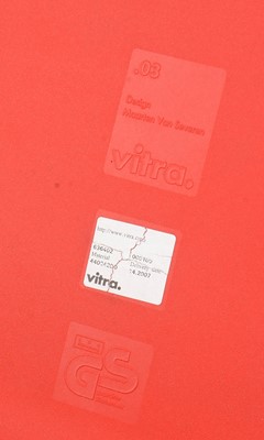 Lot 379 - Maarten van Severen for Vitra: two red 03 chairs