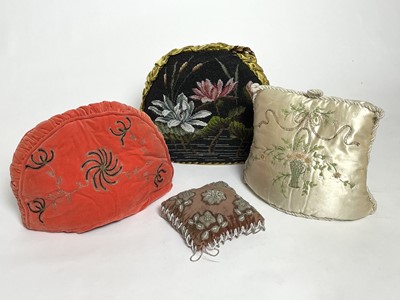 Lot 813 - 19th Century beadwork and needlework tea cosies