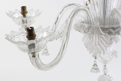 Lot 18 - A contemporary Venetian glass electrolier.