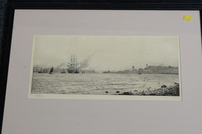 Lot 767 - William Lionel Wyllie - Folio and Complete Set of Six Northern Marine Views | drypoint etchings