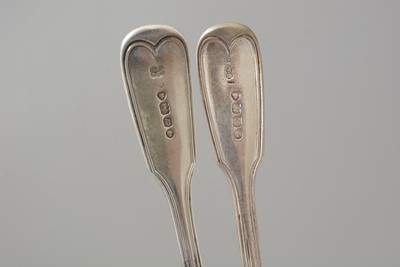 Lot 591 - Eleven William IV/Victorian silver teaspoons