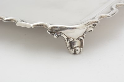 Lot 561 - A George V silver waiter, by Walker & Hall