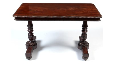 Lot 1325 - An early Victorian mahogany library table stamped ‘Gillows’.