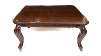 Lot 1330 - A substantial late Victorian mahogany extending dining table.