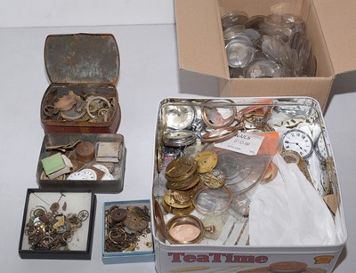 Lot 208 - Horology interest: a selection of 19th Century watch parts