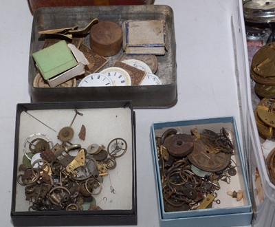 Lot 208 - Horology interest: a selection of 19th Century watch parts