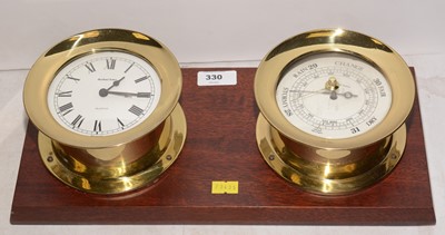Lot 330 - Three carriage clocks, various.