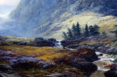 Lot 695 - George Blackie Sticks - Panoramic View of the Scottish Highlands