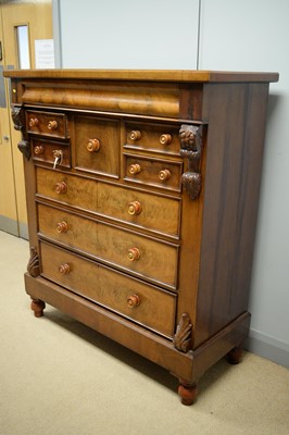 Lot 72 - A large Victorian mahogany scotch chest