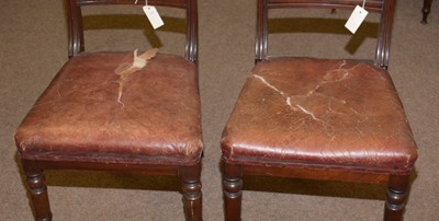 Lot 34 - A set of twelve Victorian mahogany dining chairs.