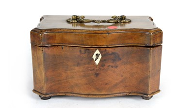 Lot 1246 - A George III mahogany tea caddy