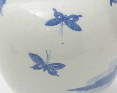 Lot 637 - Chinese blue and white ginger jar and cover