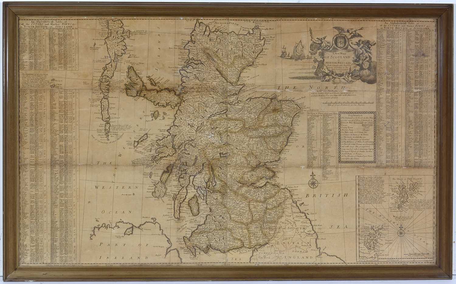 Lot 19 - Thomas Bowles - 18th Century map of Scotland, the North of England, and Ireland | engraving